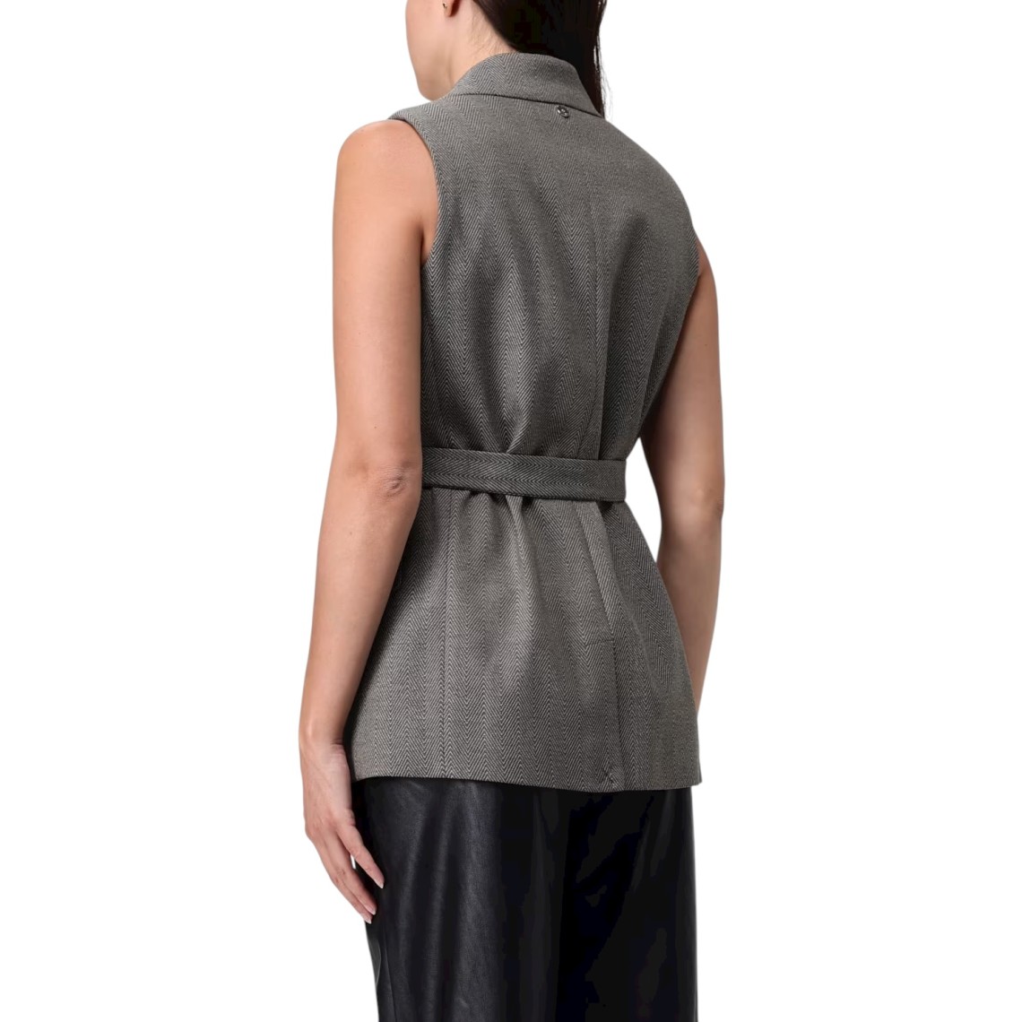 Gilet chevron con cintura Liu Jo