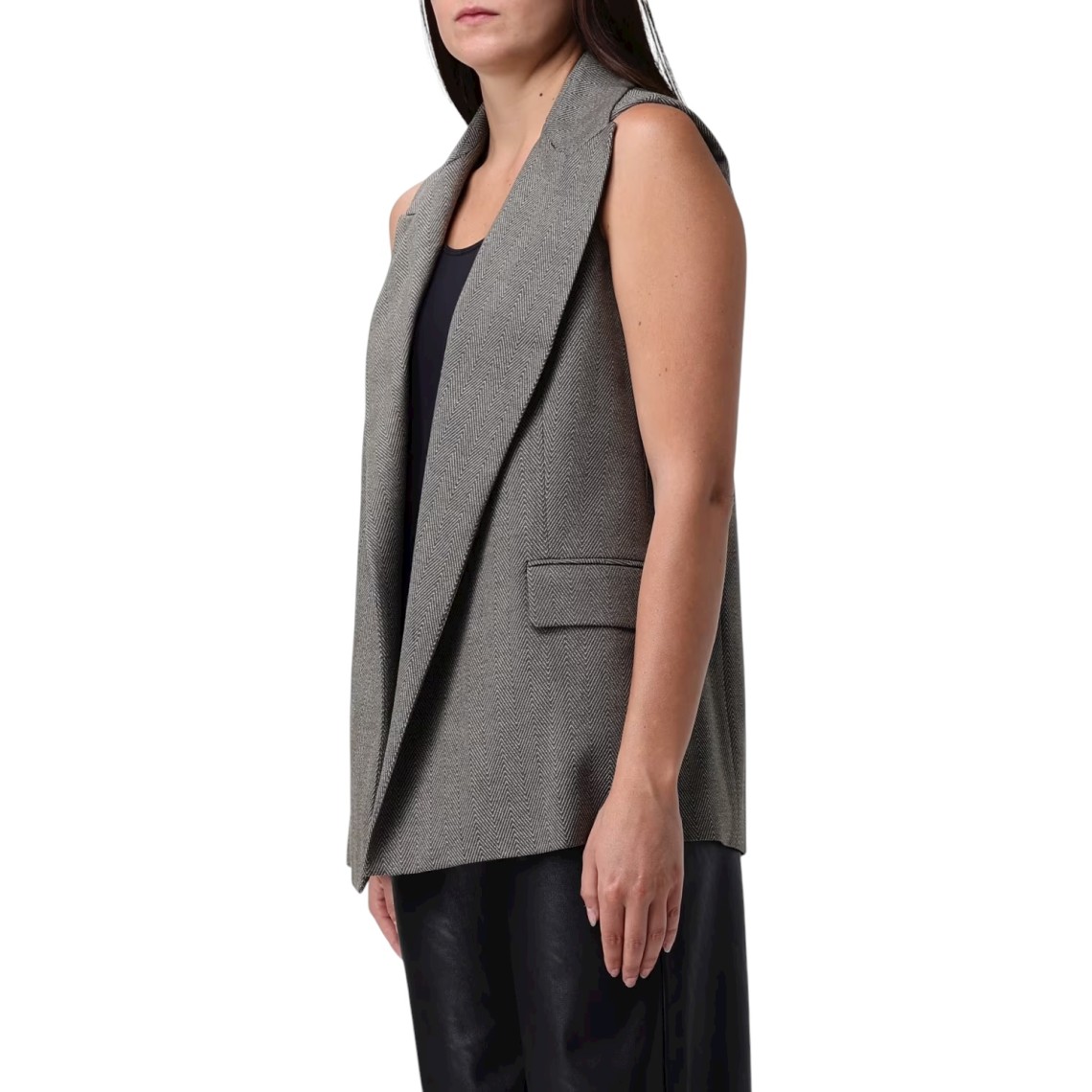 Gilet chevron con cintura Liu Jo