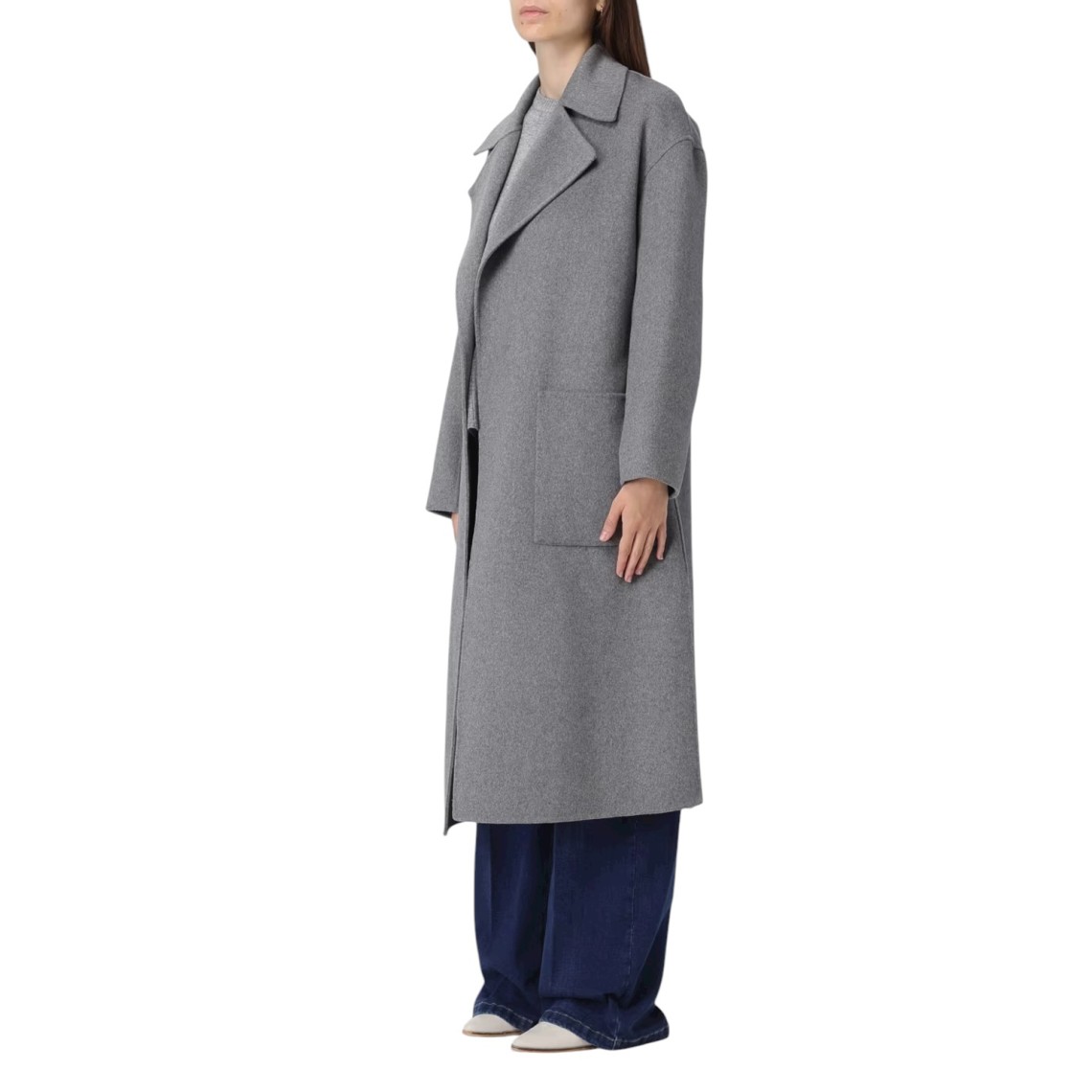 Cappotto in lana con cintura Liu Jo