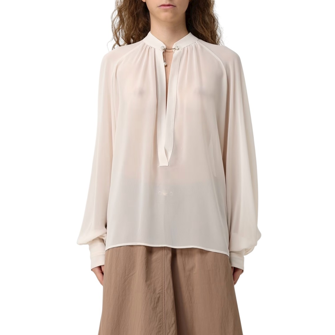 Blusa Liu Jo con collo alla coreana