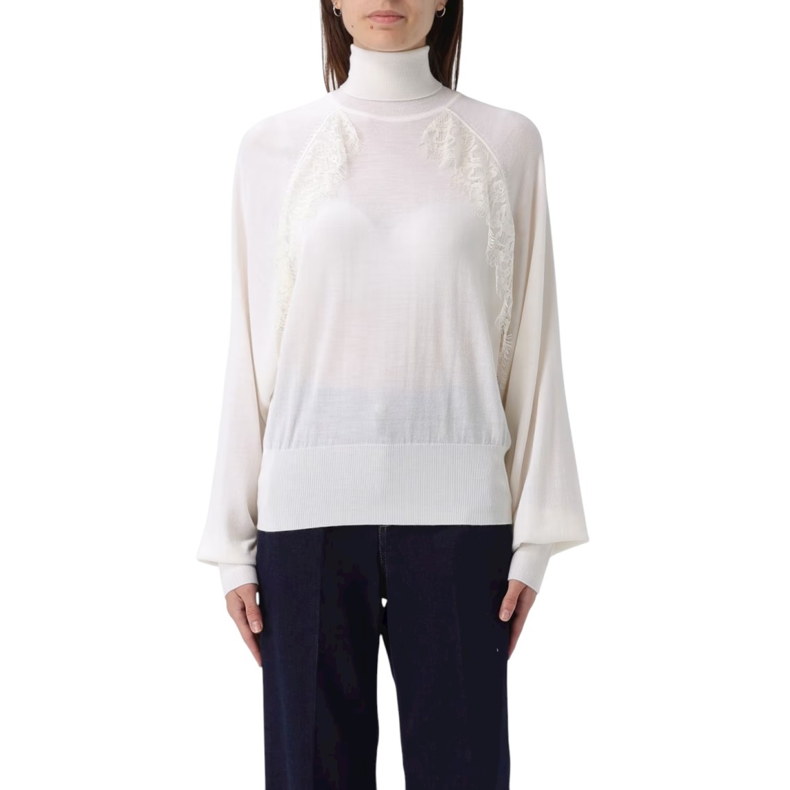 Dolcevita in lana con pizzo Liu Jo