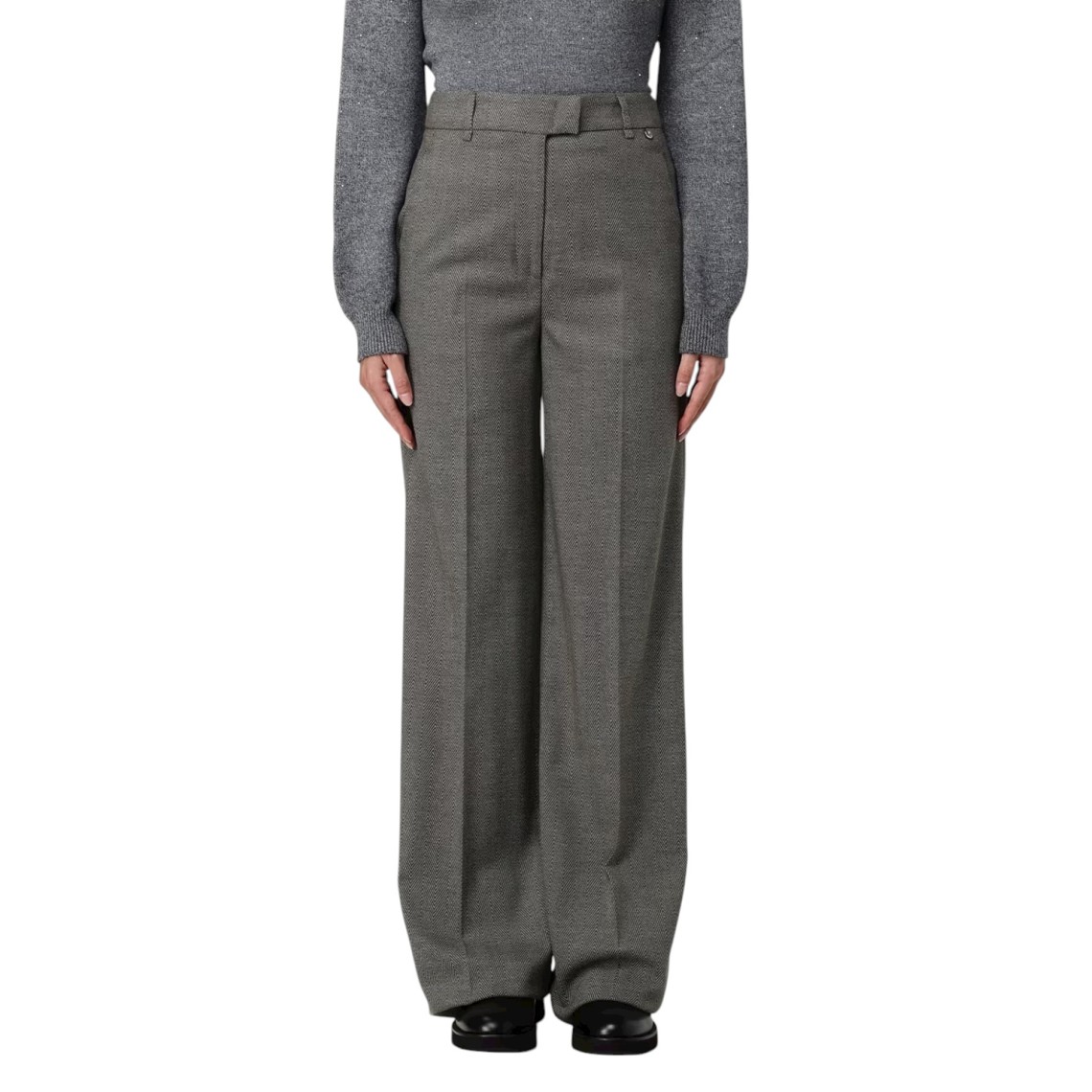 Pantaloni straight in misto viscosa Liu Jo