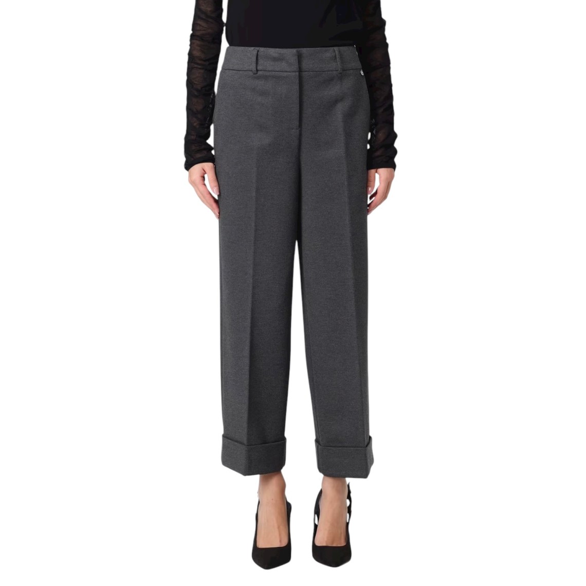Pantaloni cropped con piega Liu Jo