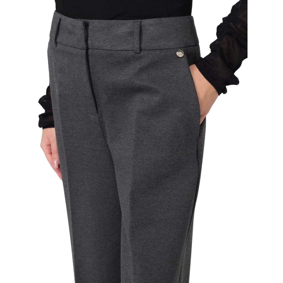 Pantaloni cropped con piega Liu Jo