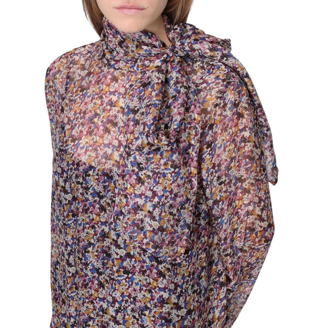 Abito a fiori in chiffon di seta Liu Jo