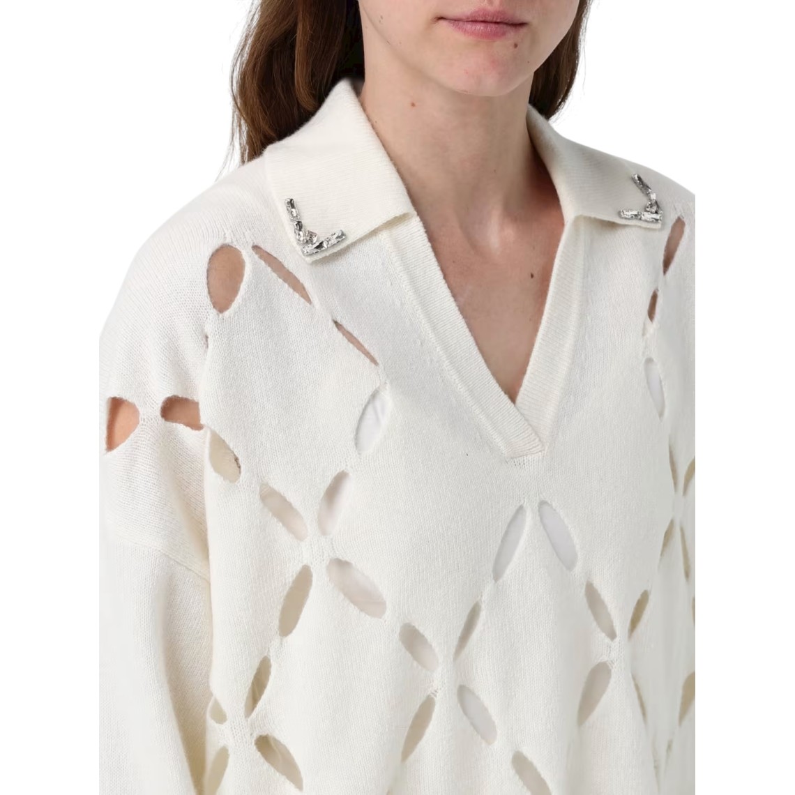 Maglia in misto lana traforata Liu Jo