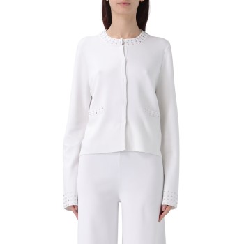 Cardigan in viscosa con occhielli Liu Jo