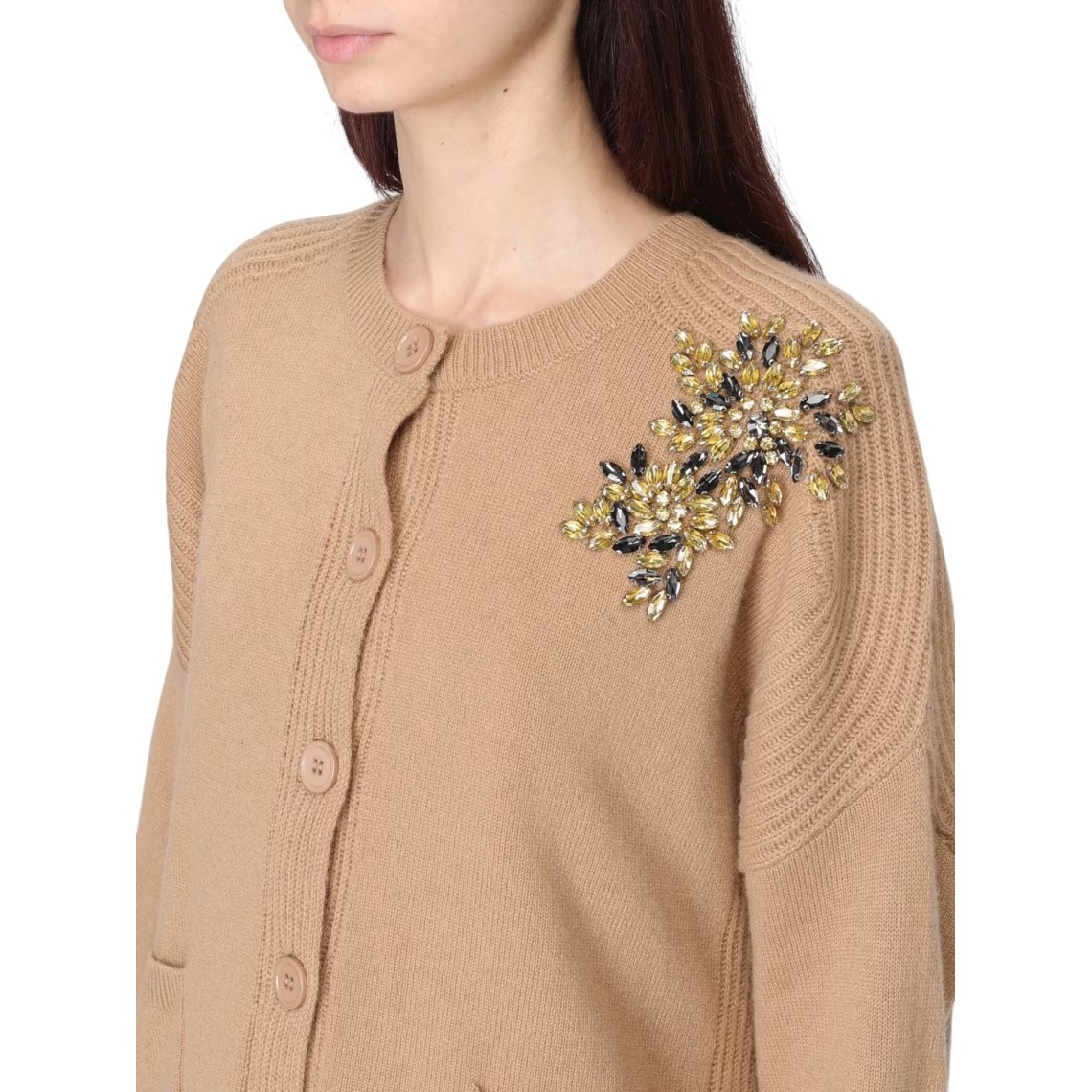 Cardigan di lana con strass Liu Jo