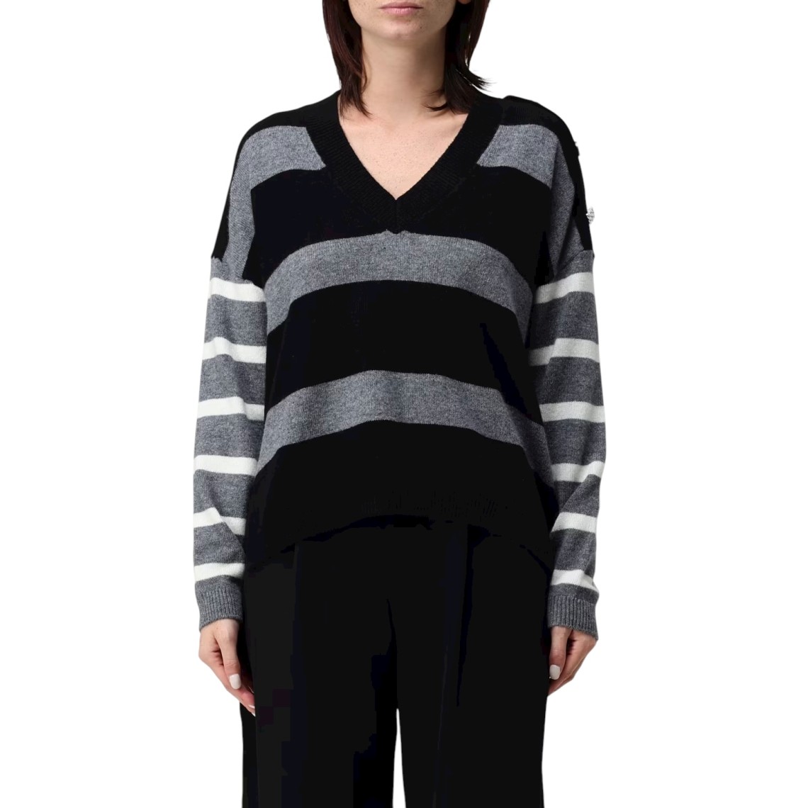 Maglia a righe in lana Liu Jo