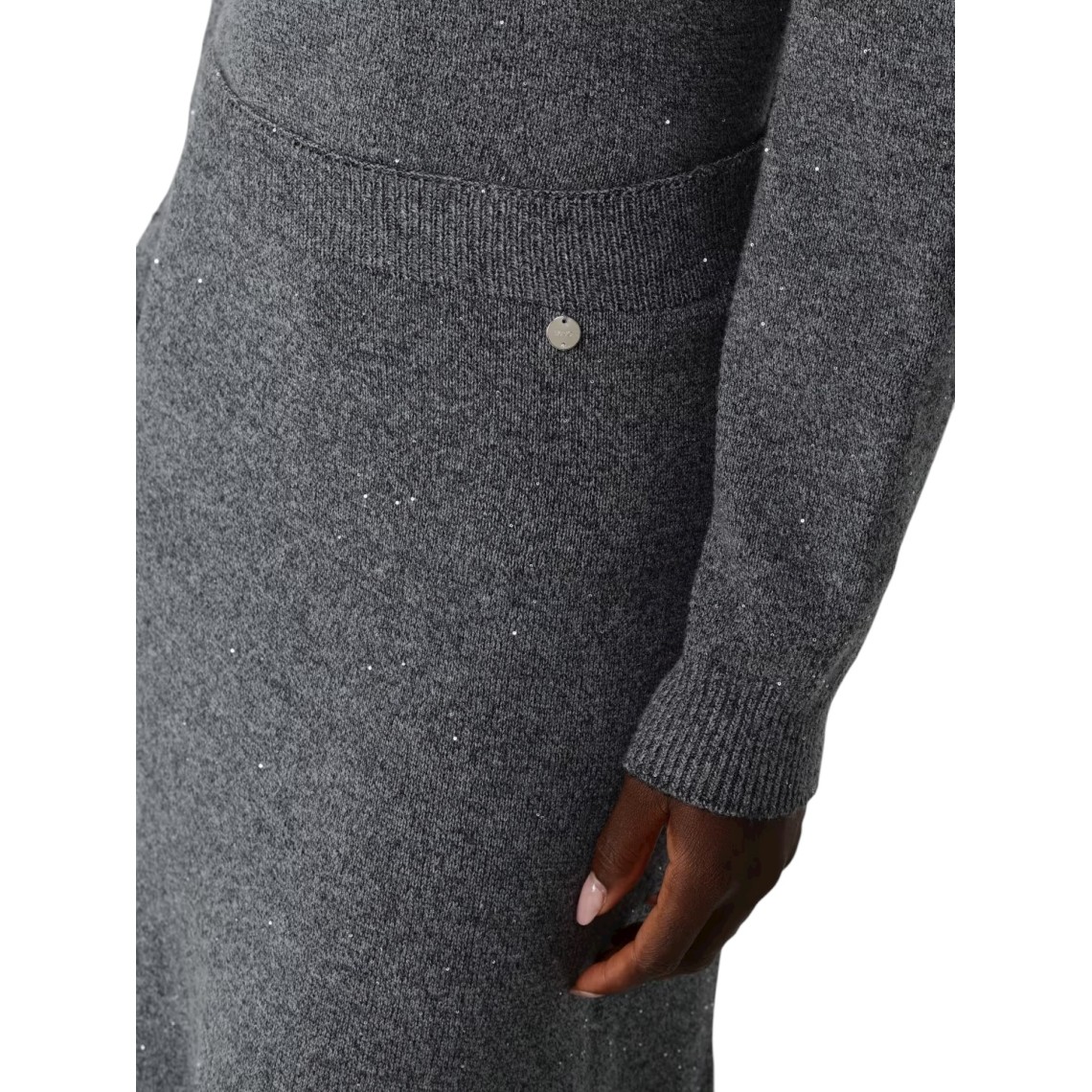 Gonna midi in maglia con paillettes Liu Jo