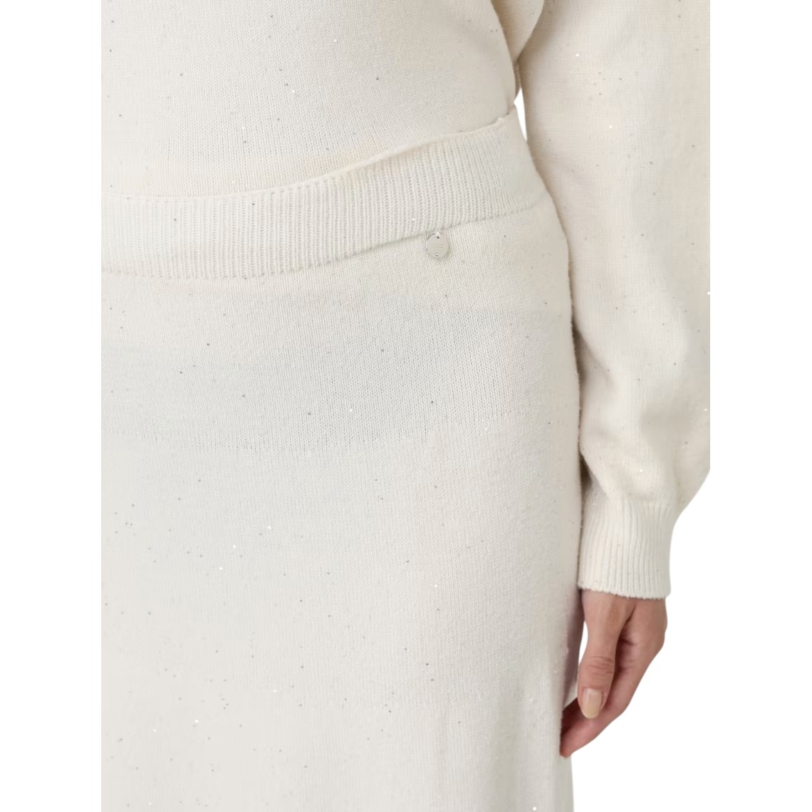 Gonna midi in maglia con paillettes Liu Jo