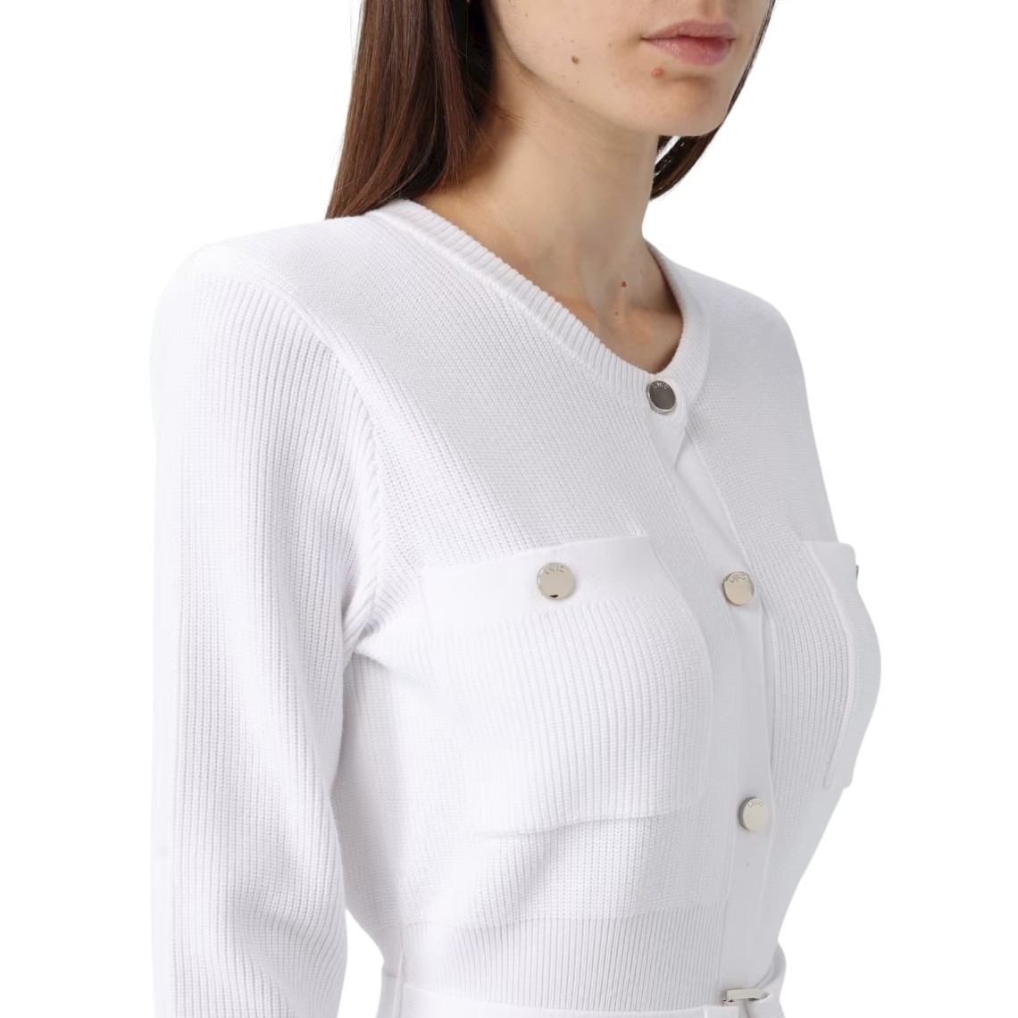 Abito in maglia con spalline imbottite Liu Jo