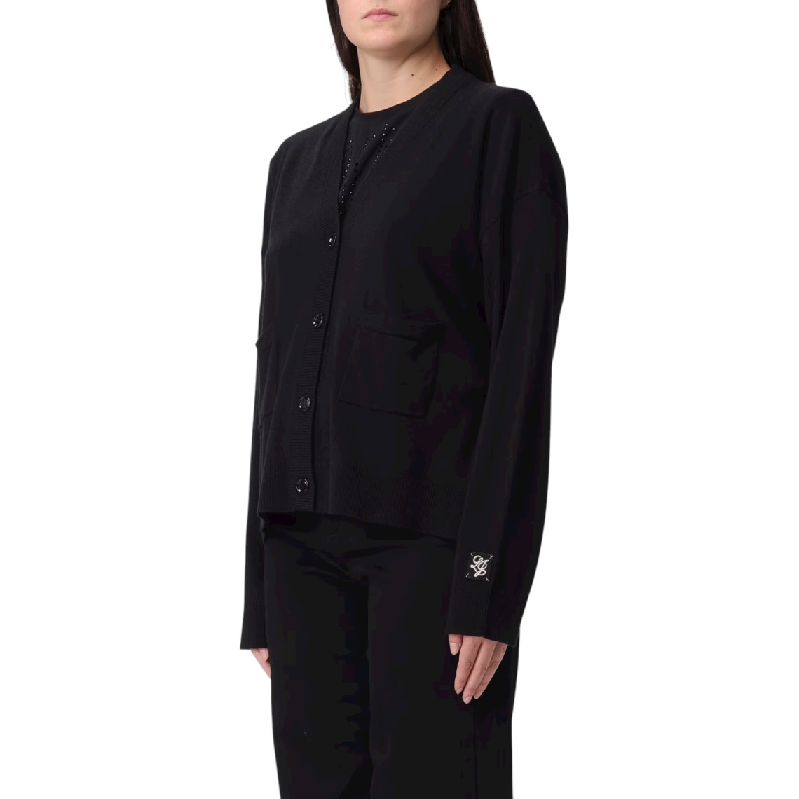 Cardigan basic Liu Jo in misto viscosa