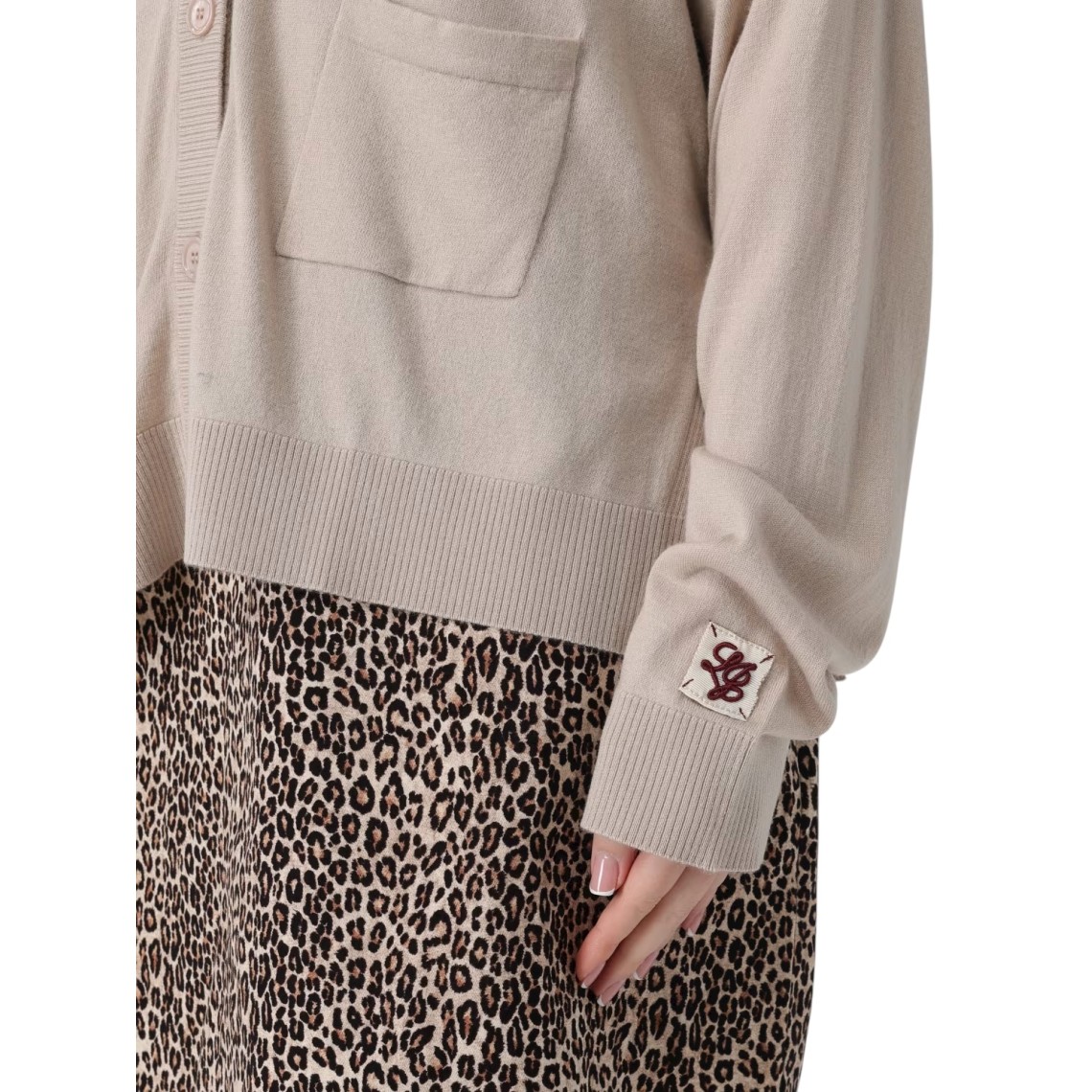 Cardigan basic Liu Jo in misto viscosa