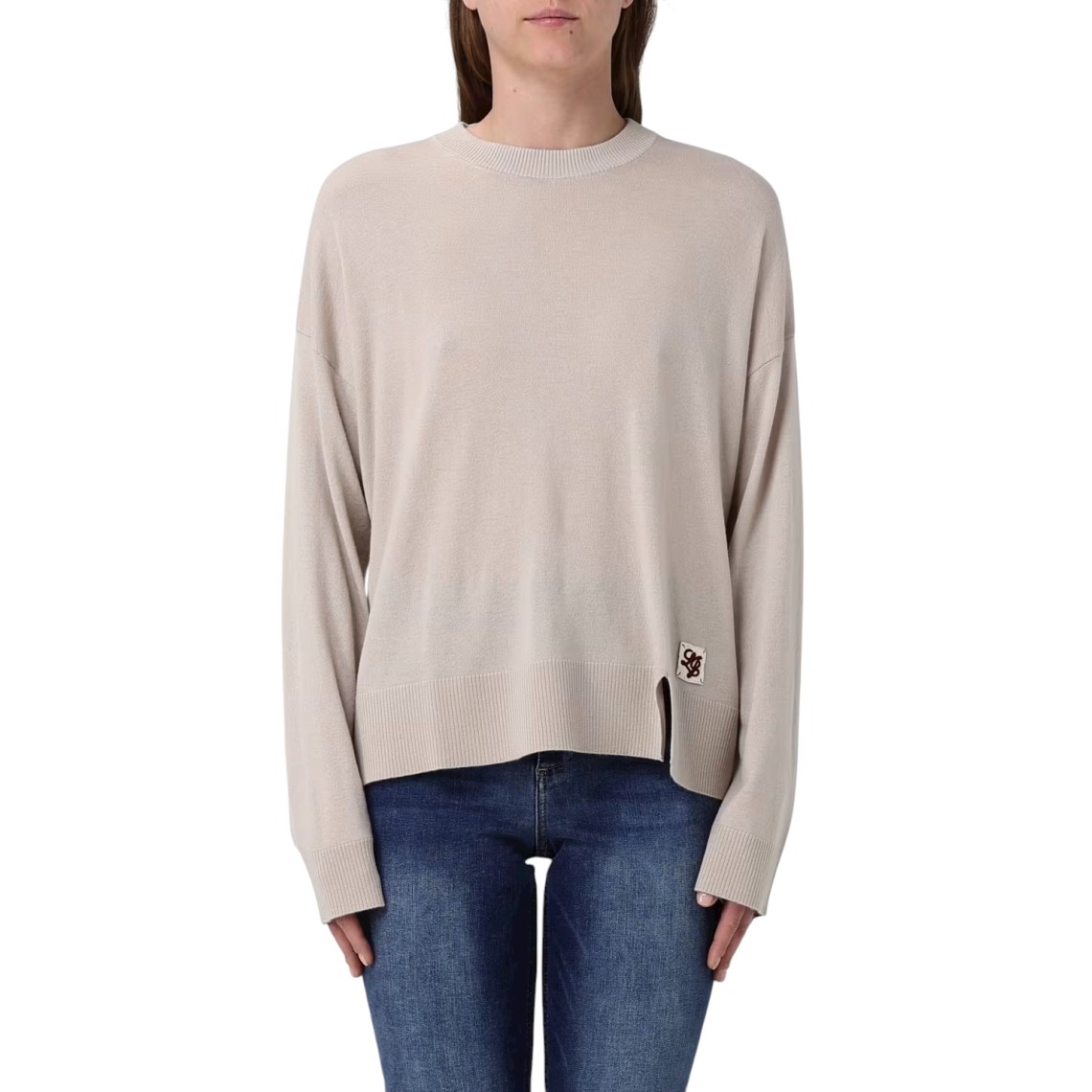 Maglia girocollo in misto lana Liu Jo