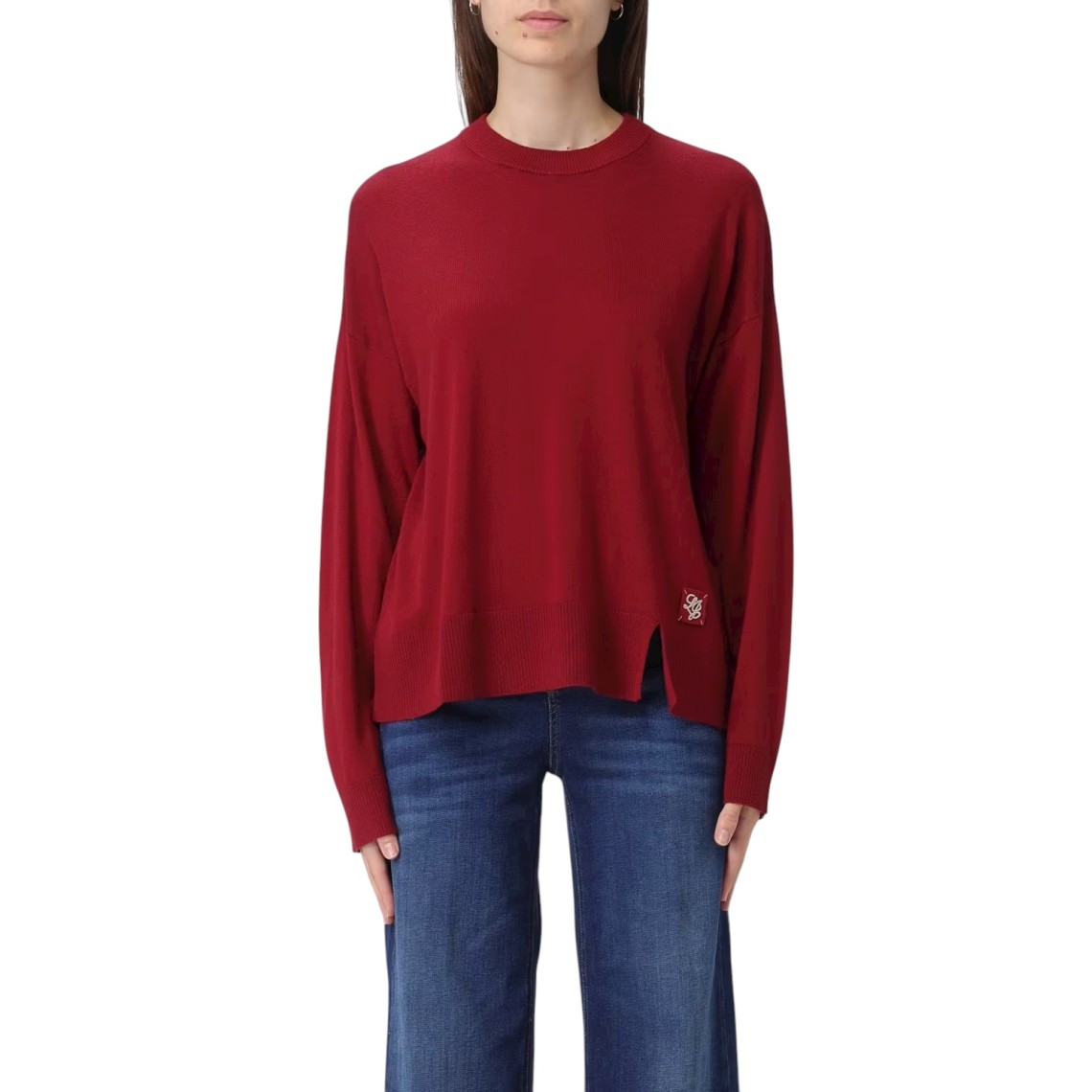 Maglia girocollo in misto lana Liu Jo