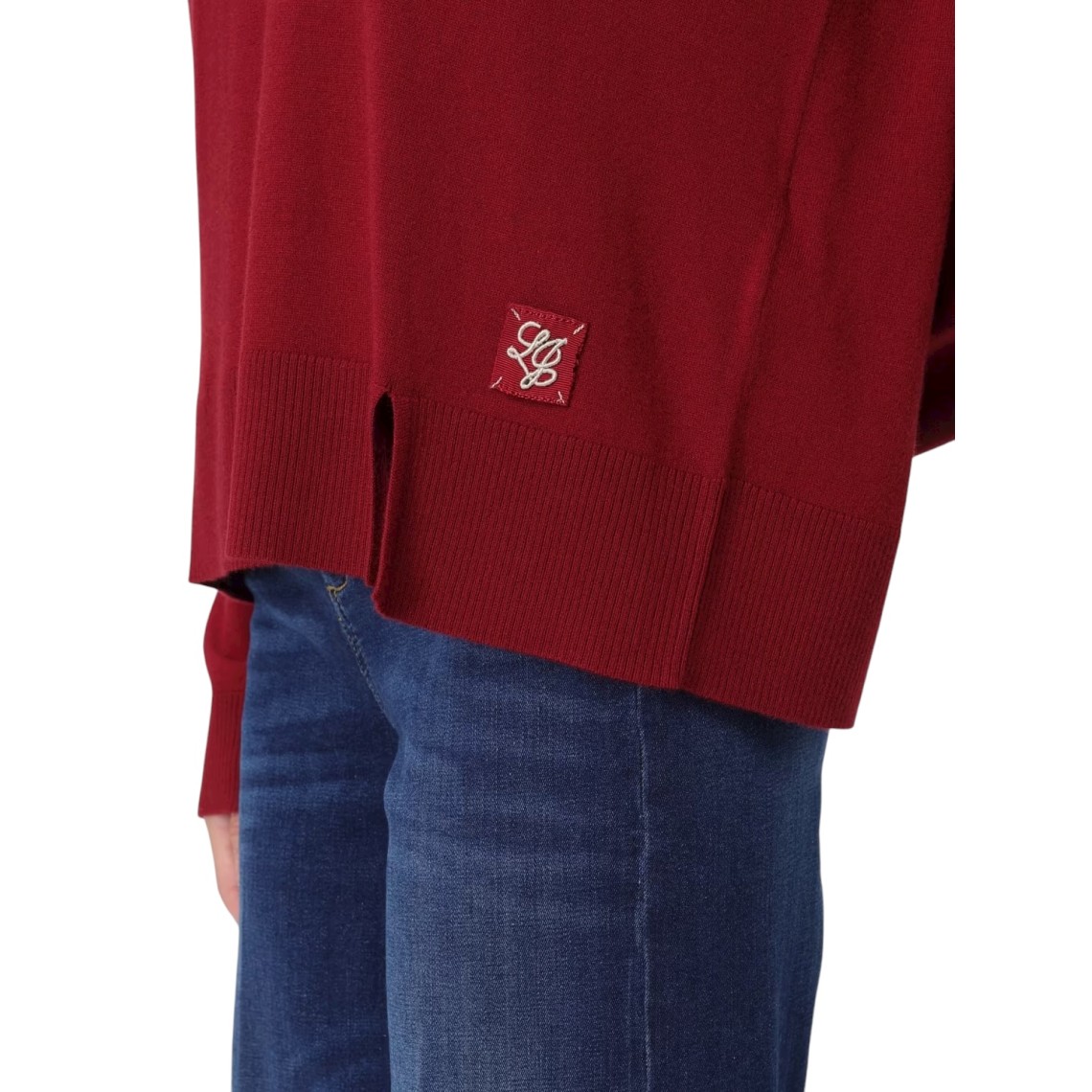 Maglia girocollo in misto lana Liu Jo