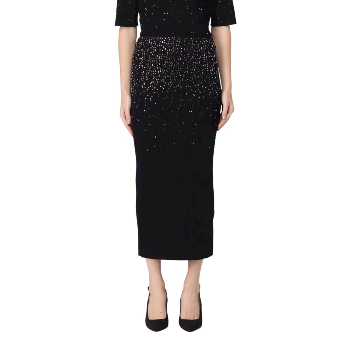 Gonna in maglia con borchie Liu Jo