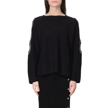 Maglia in misto lana con strass Liu Jo