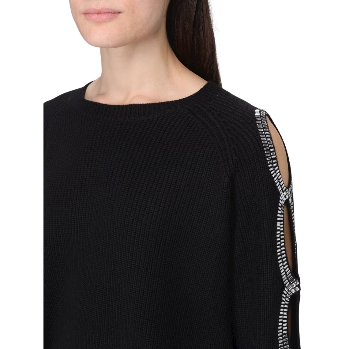 Maglia in misto lana con strass Liu Jo