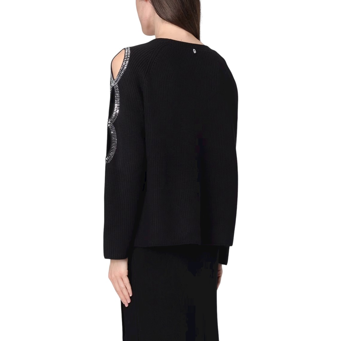 Maglia in misto lana con strass Liu Jo