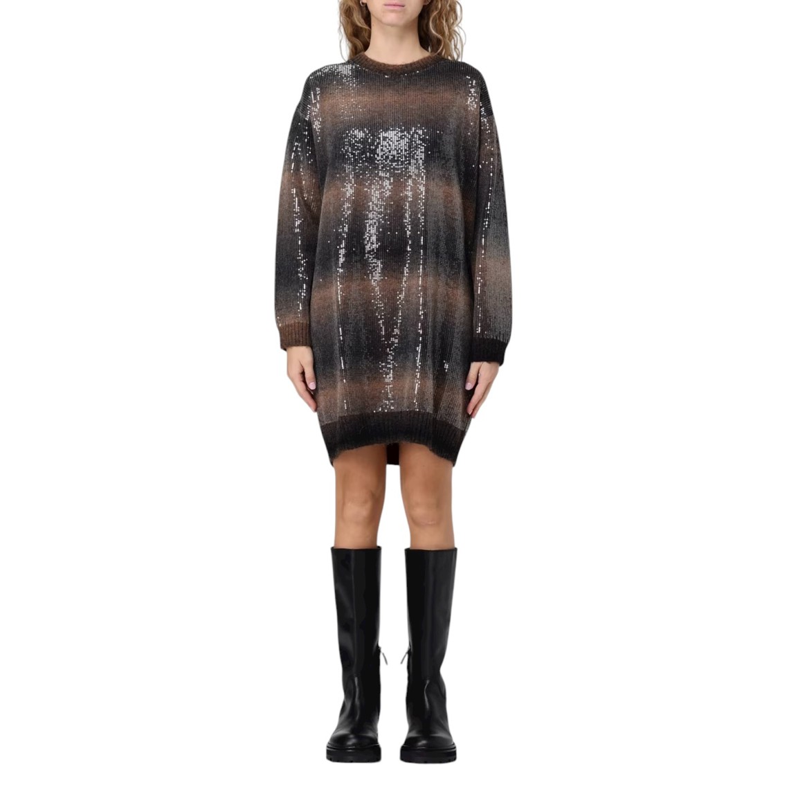 Abito in maglia con paillettes Liu Jo