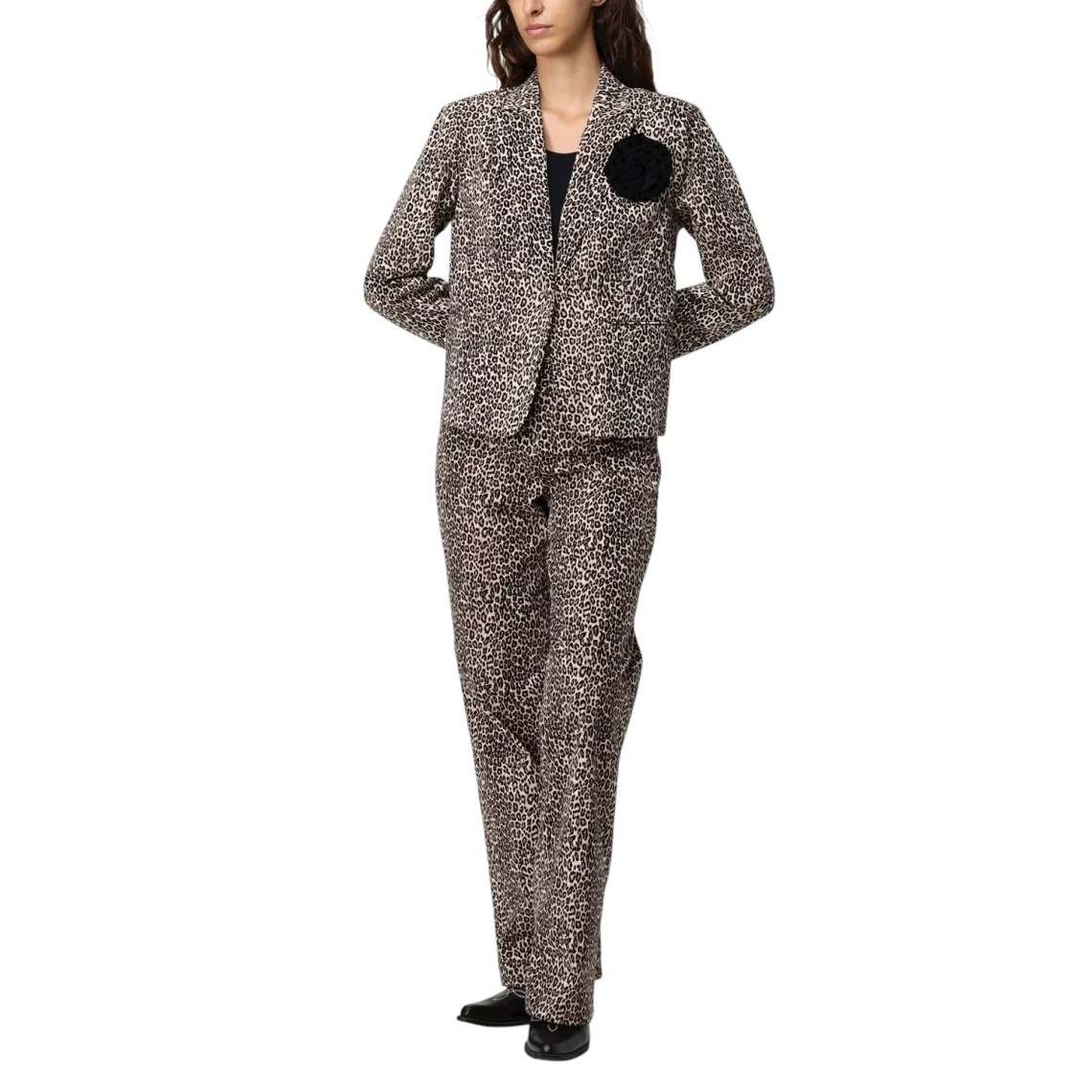 Blazer Liu Jo in cotone animalier