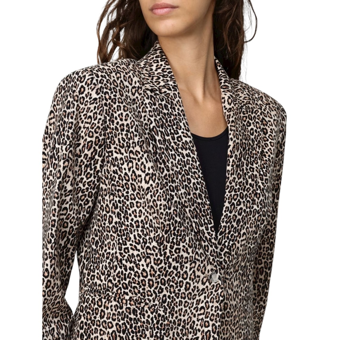 Blazer Liu Jo in cotone animalier
