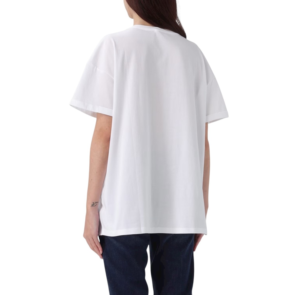 T-shirts in cotone con logo gioiello Liu Jo