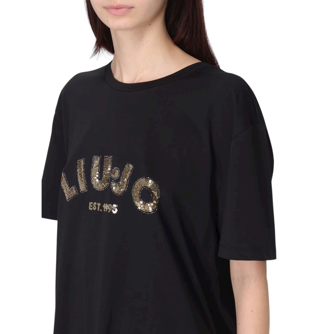 T-shirts in cotone con logo Liu Jo
