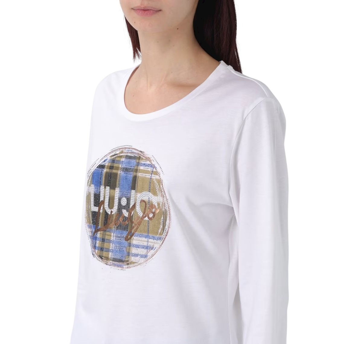 T-shirts in cotone con logo Liu Jo
