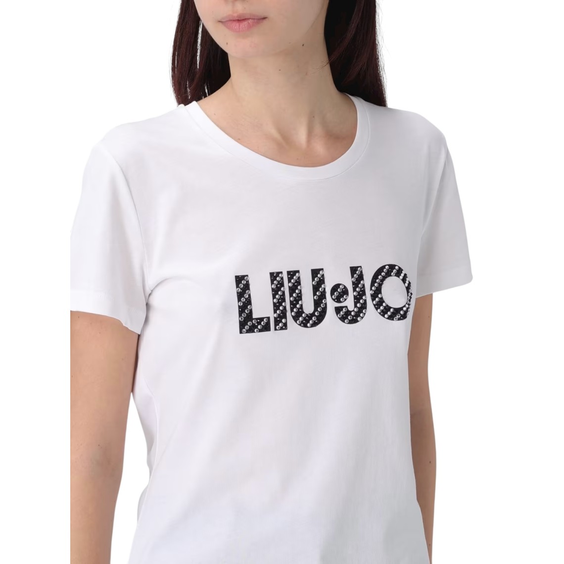 T-shirts in cotone con logo Liu Jo