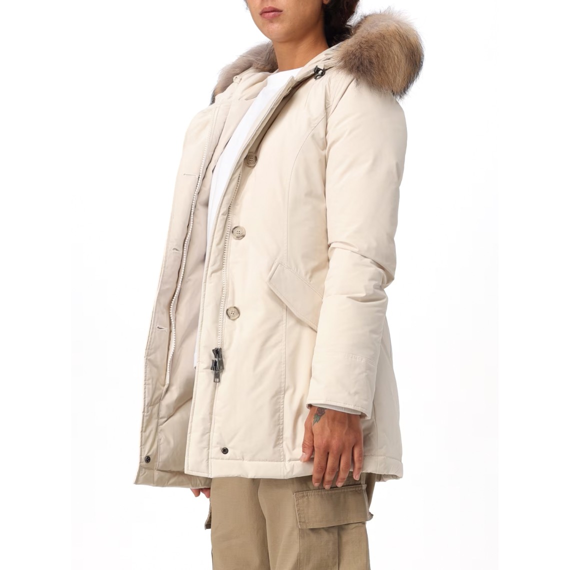Parka Luxury Arctic Woolrich con pelliccia amovibile
