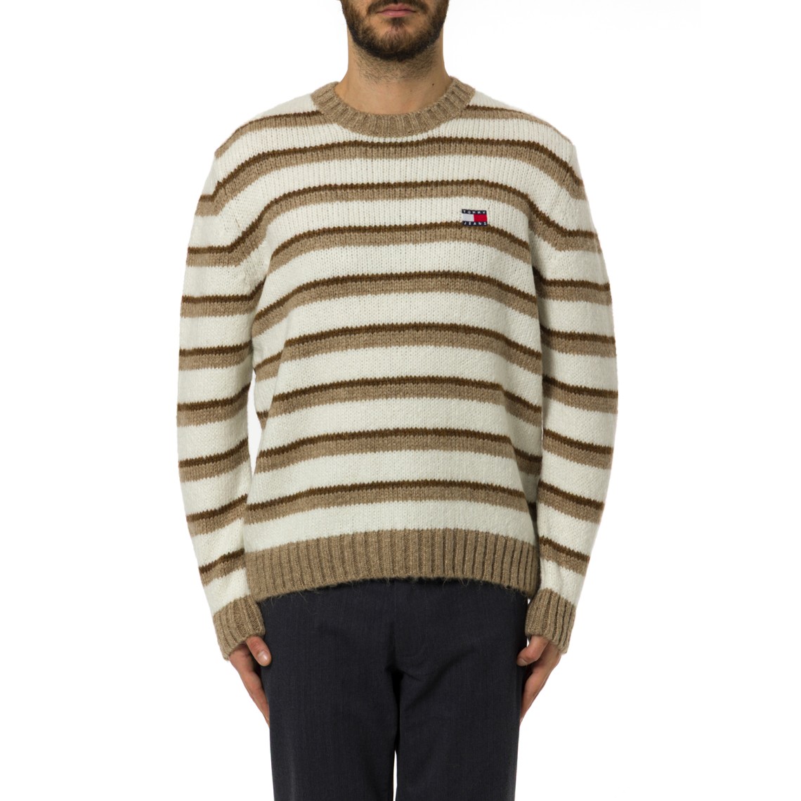 Maglione girocollo a righe Tommy Jeans