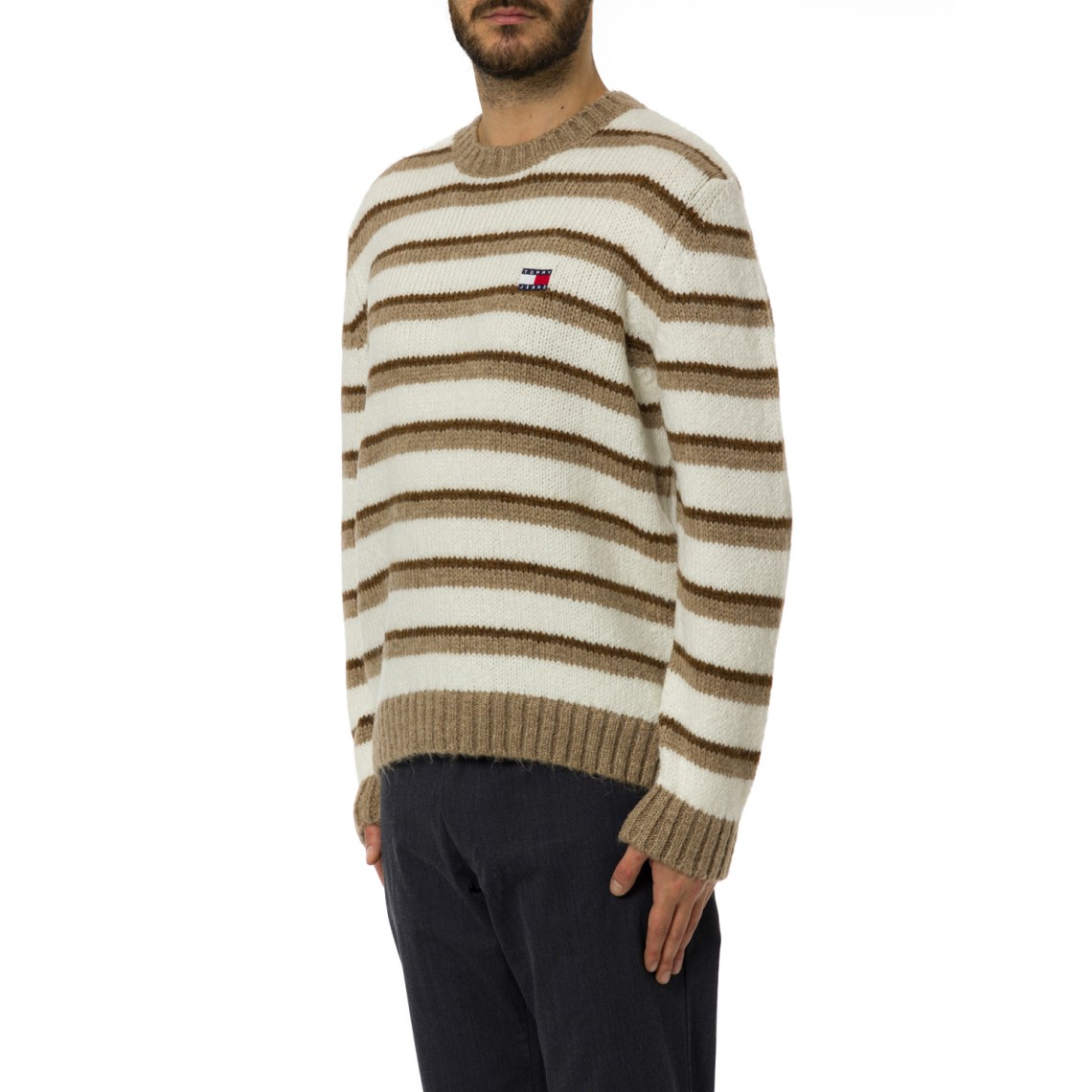 Maglione girocollo a righe Tommy Jeans
