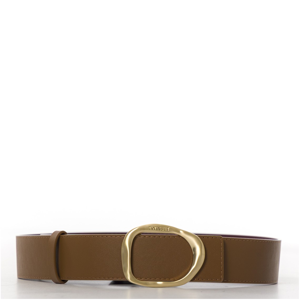 Cintura Twinset reversibile in pelle