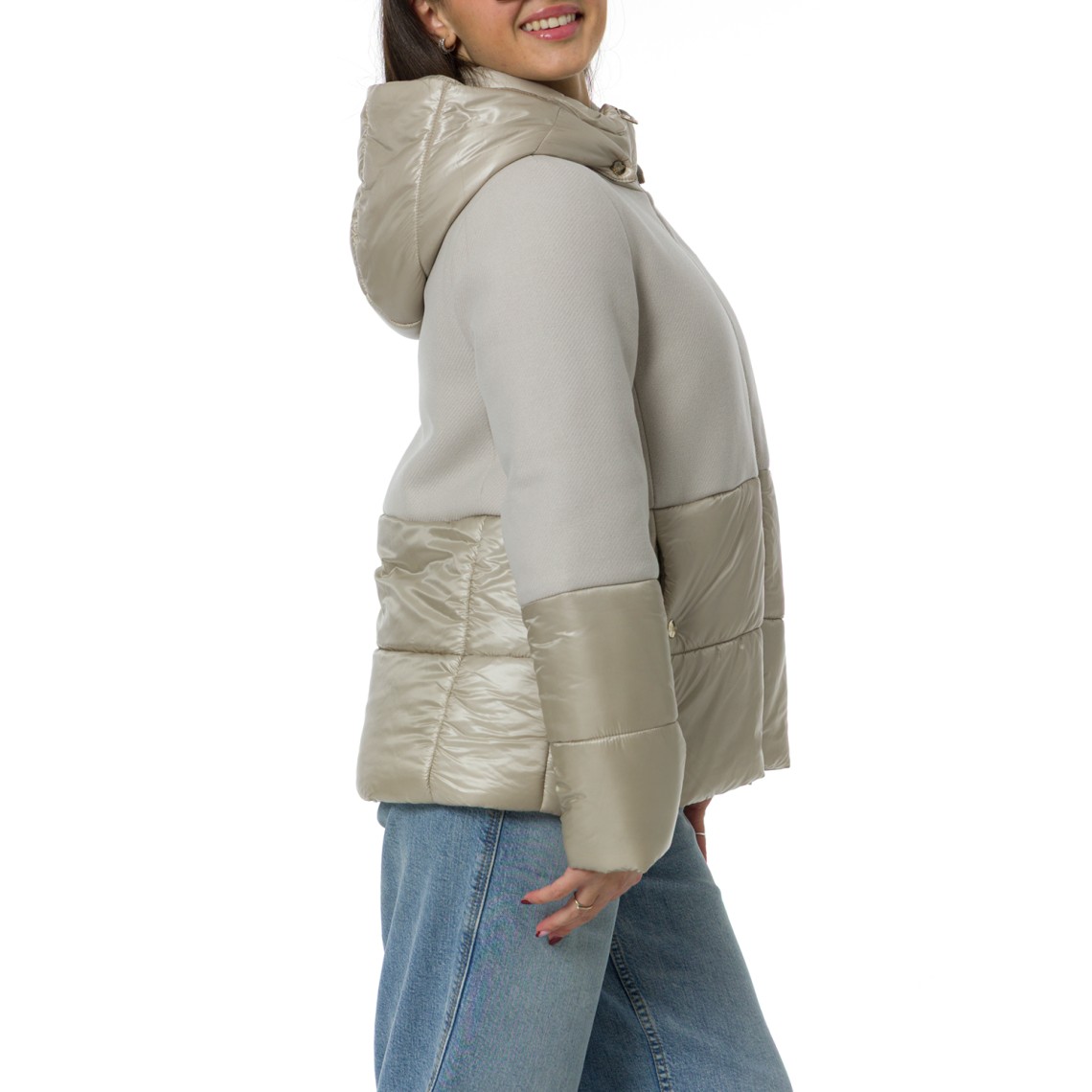 Cappa in ecowool e nylon ultralight Herno bambina