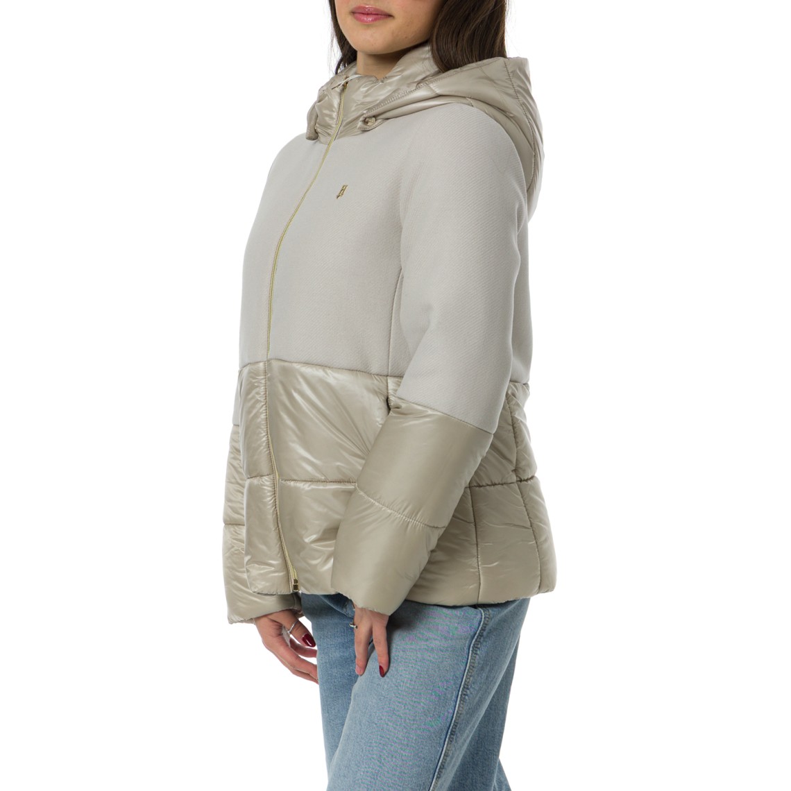 Cappa in ecowool e nylon ultralight Herno bambina