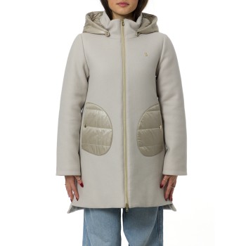 Cappotto Herno con cappuccio in Ecowool e nylon...