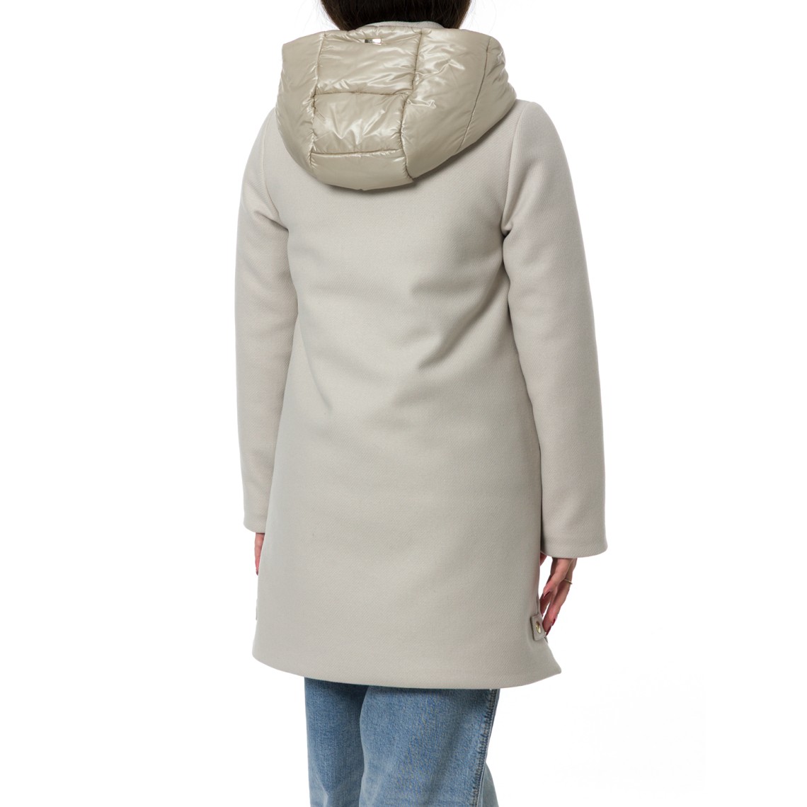 Cappotto Herno con cappuccio in Ecowool e nylon Ultralight bambina 