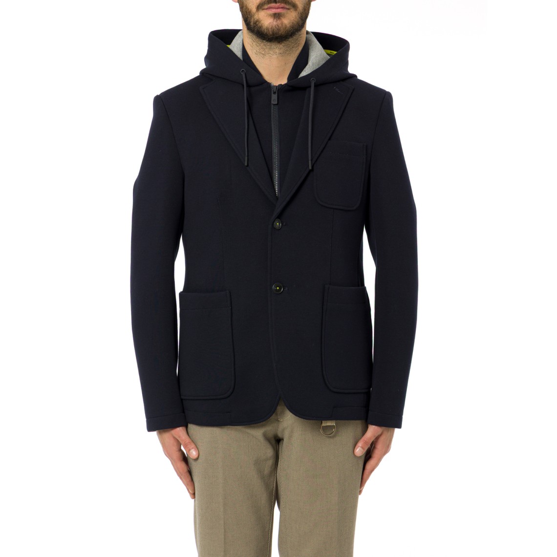 Blazer Manuel Ritz in jersey di misto cotone