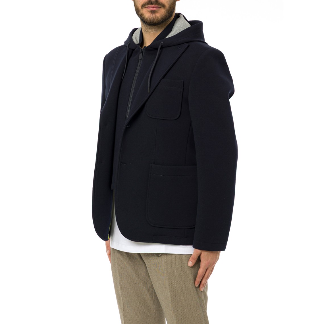 Blazer Manuel Ritz in jersey di misto cotone