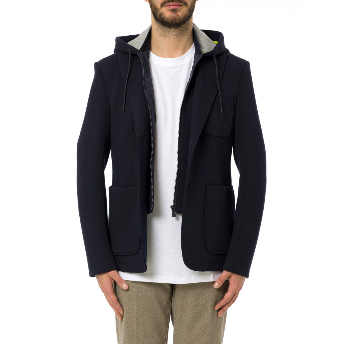 Blazer Manuel Ritz in jersey di misto cotone