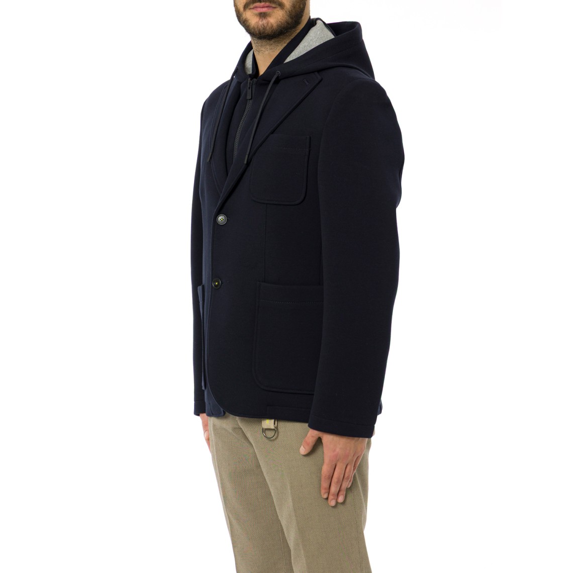 Blazer Manuel Ritz in jersey di misto cotone