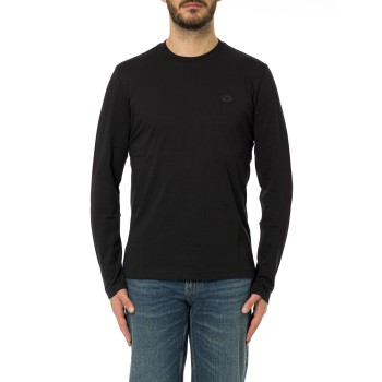 Maglia in jersey Supima con micro patch logo Emporio Armani