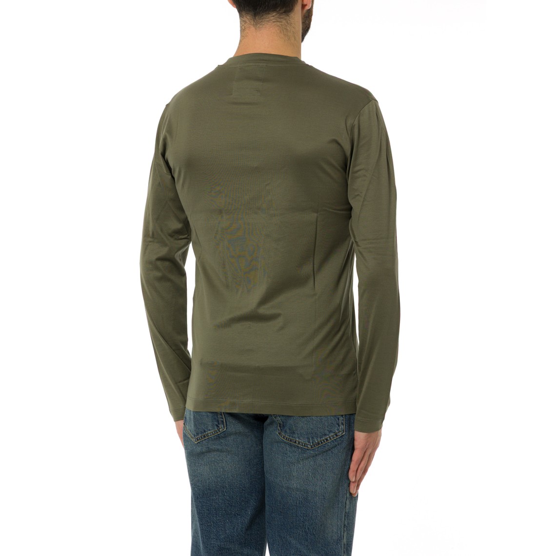 T-shirt Emporio Armani in lyocell e cotone