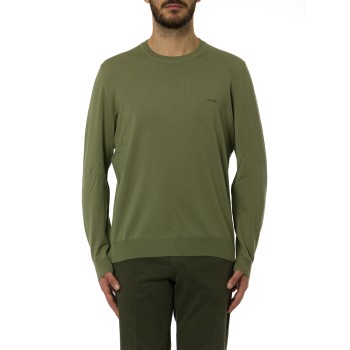 Maglia con ricamo logo Boss