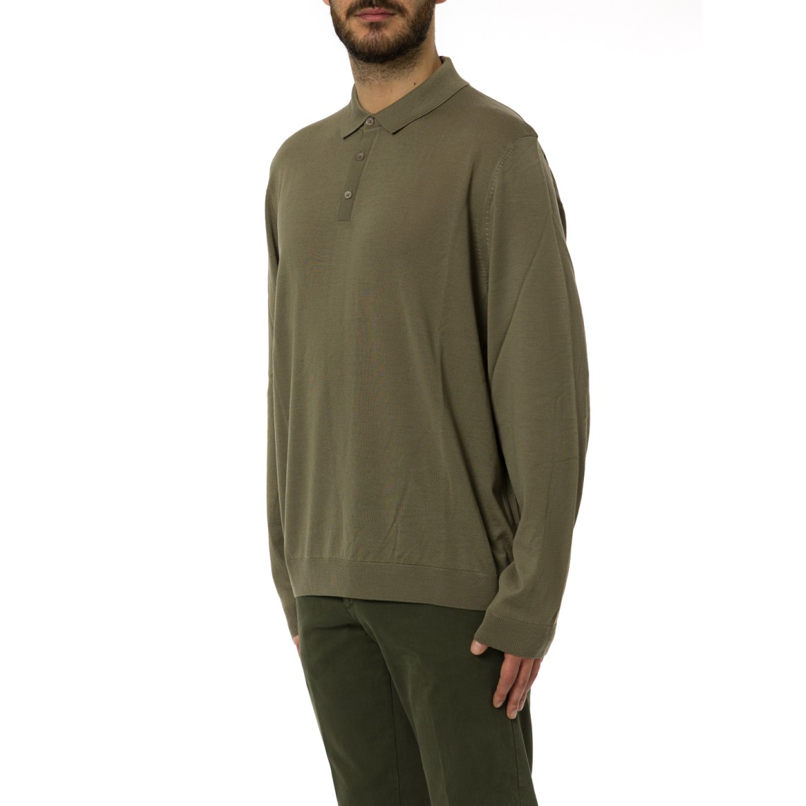 Polo in maglia di lana Boss