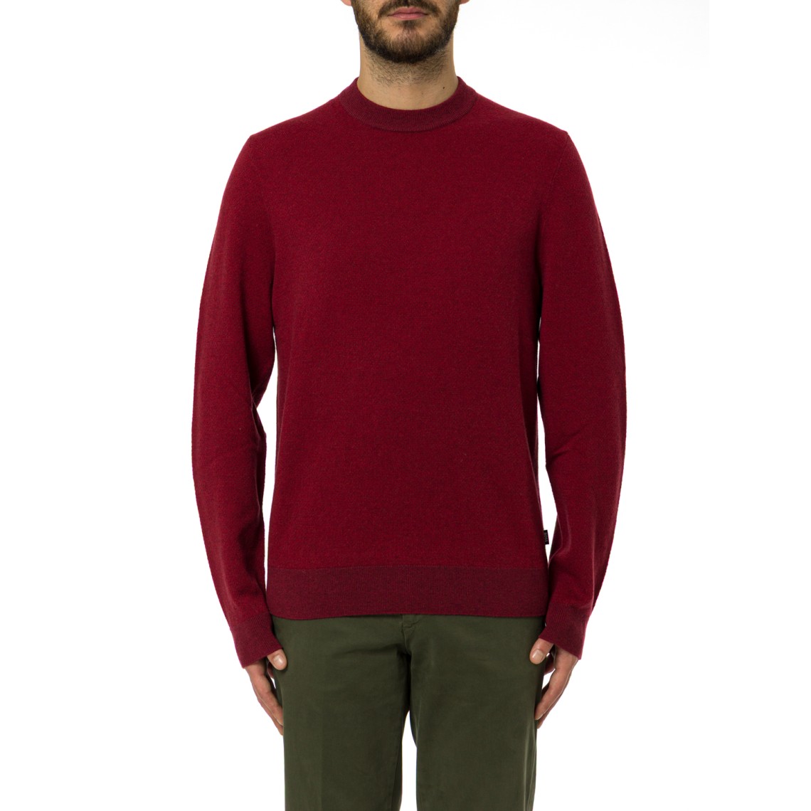 Maglia a girocollo Boss in lana vergine