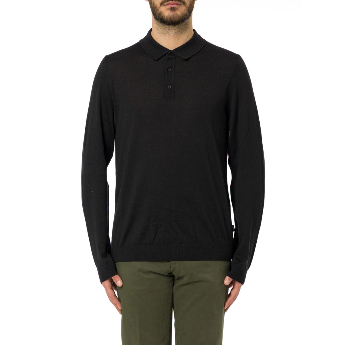 Polo in maglia di lana Boss